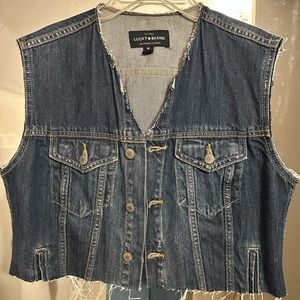 Lucky Brand Custom Cropped Jean Vest
